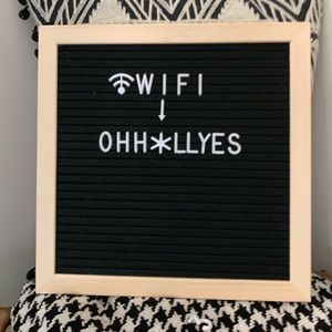 XO, Sienna Black Felt Letter Board